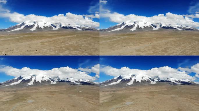4K航拍新疆帕米尔高原慕士塔格峰