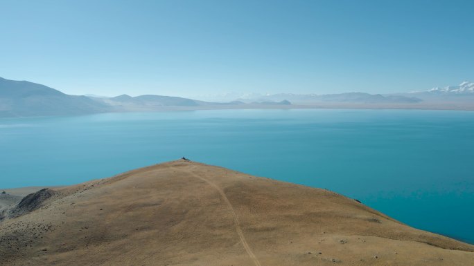 4K西藏日喀则圣湖佩枯措与希夏邦马峰航拍