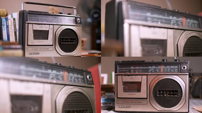 老式收音机、老式卡带机