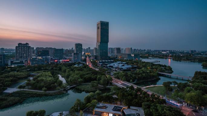 上海保利大剧院日转夜延时视频