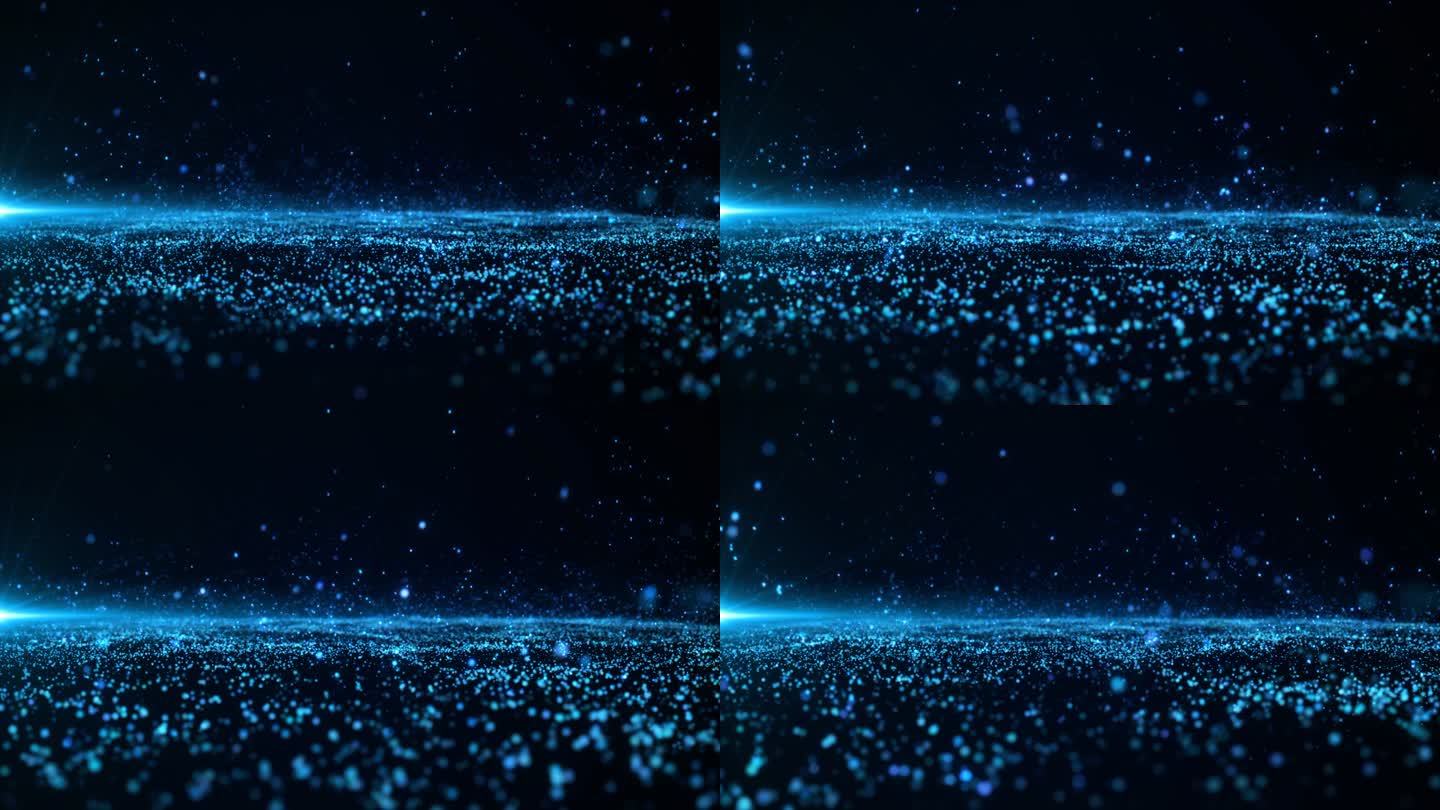 科技粒子漂浮光效30秒背景视频4k