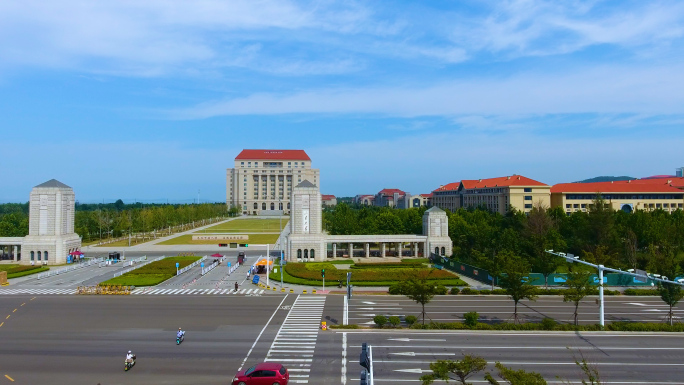 山东大学，航拍4K