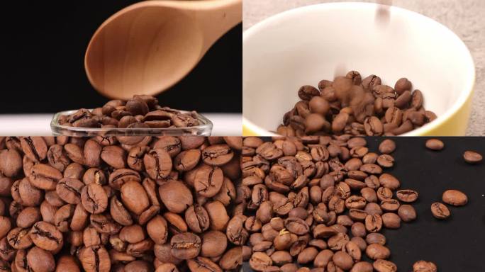 实拍咖啡豆 巴西喜拉多 甜蜜日晒熟咖啡豆