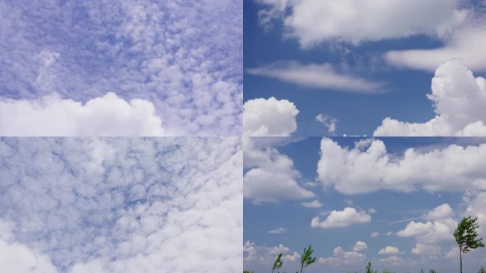 蓝天白云空镜头