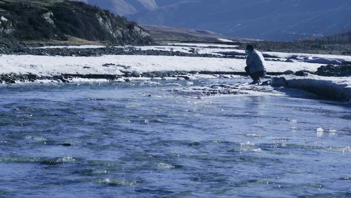 水源 绿色环保 人与自然 冰河 自然风光