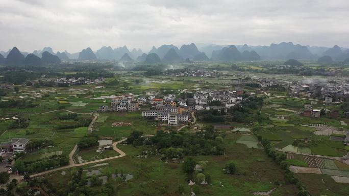 桂林 会仙 湿地 公园 航拍