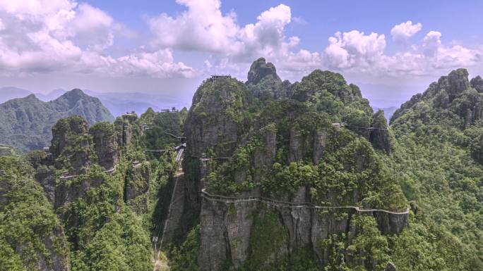 4K延时航拍平南北帝山风光