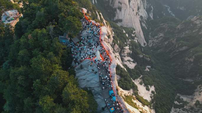 陕西华阴华山航拍