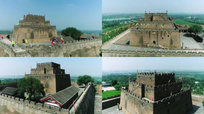 榆林镇北台旅游景区航拍