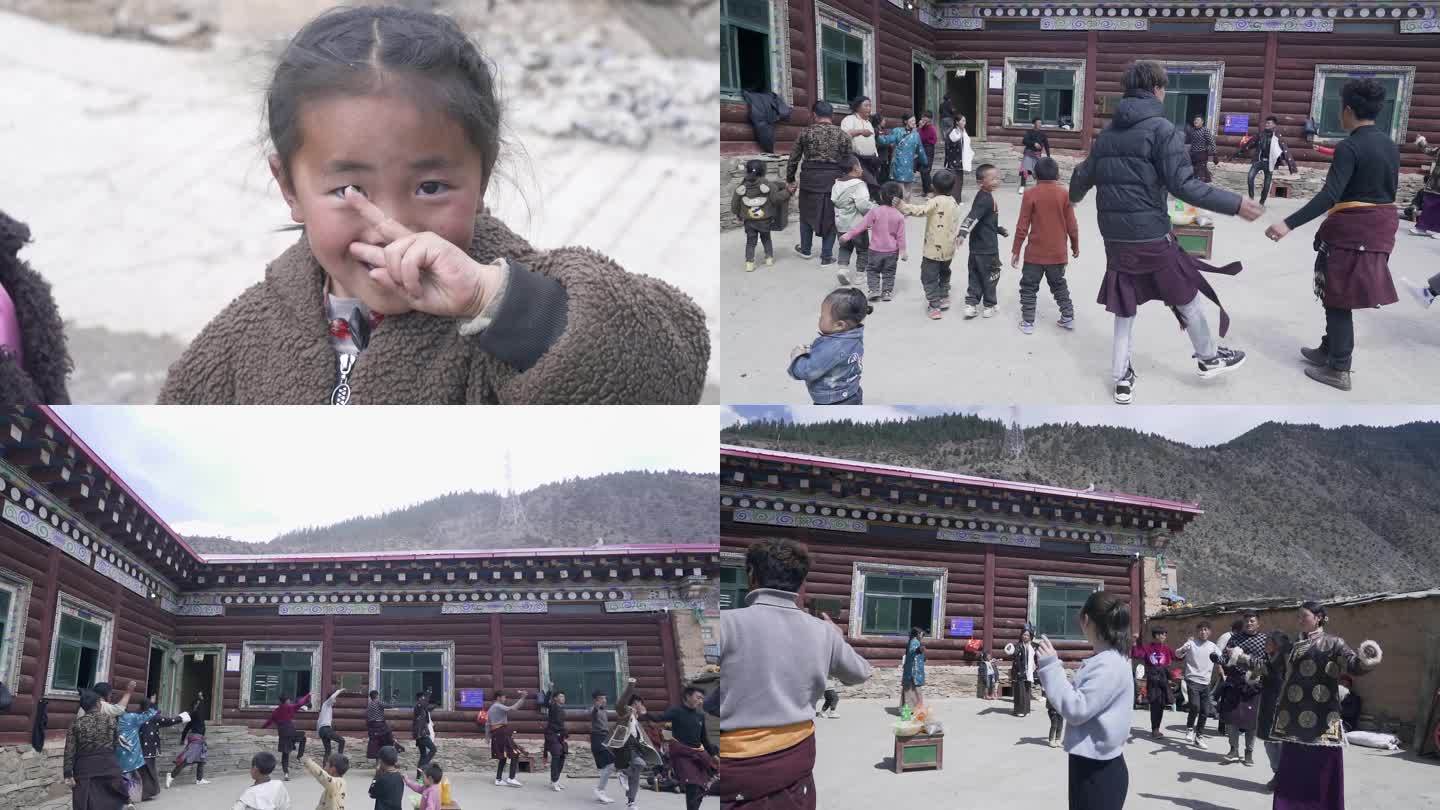 藏族新年民俗 藏族舞蹈 欢乐气氛载歌载舞