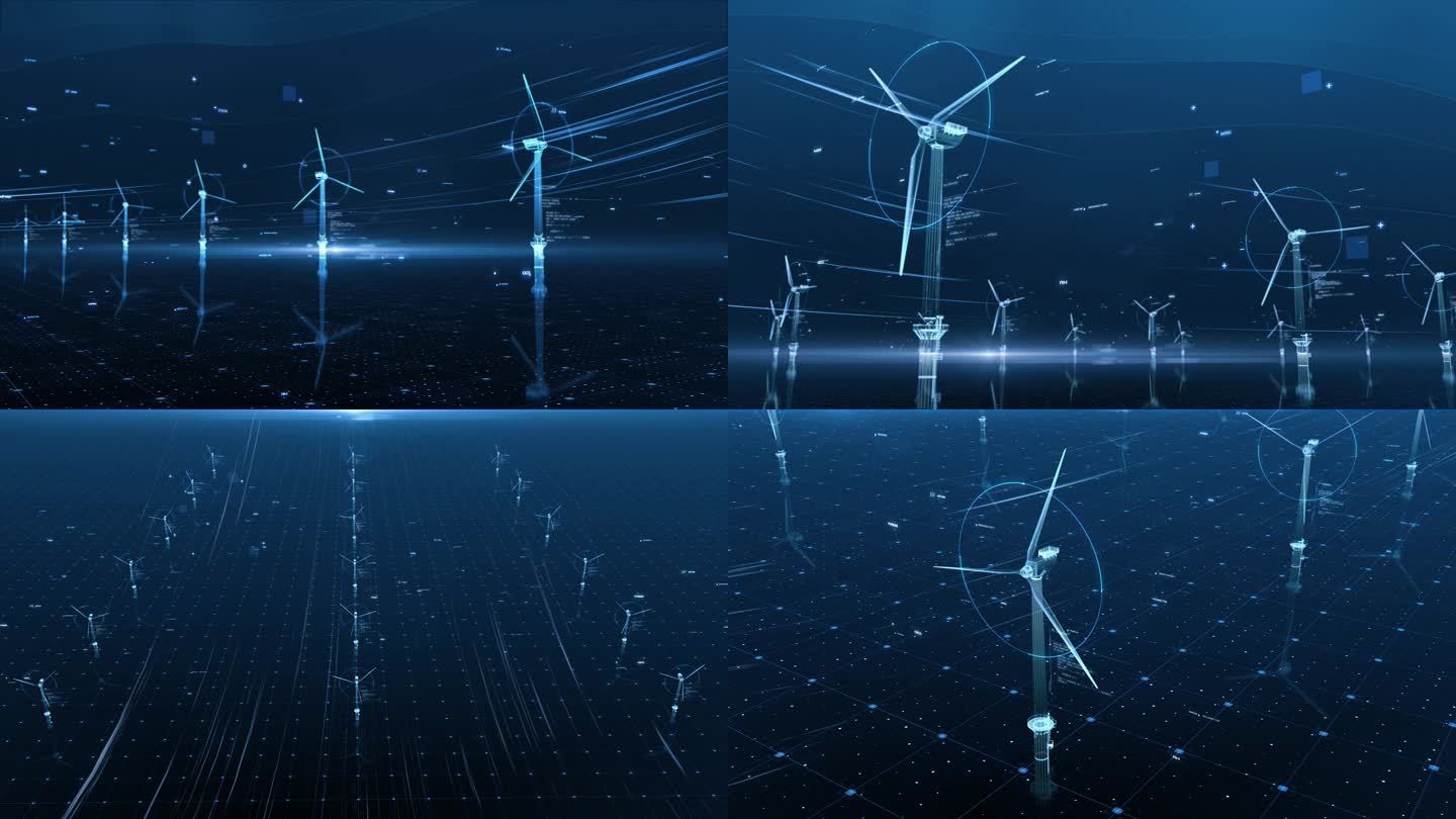 4K科技风力发电新能源风电风能