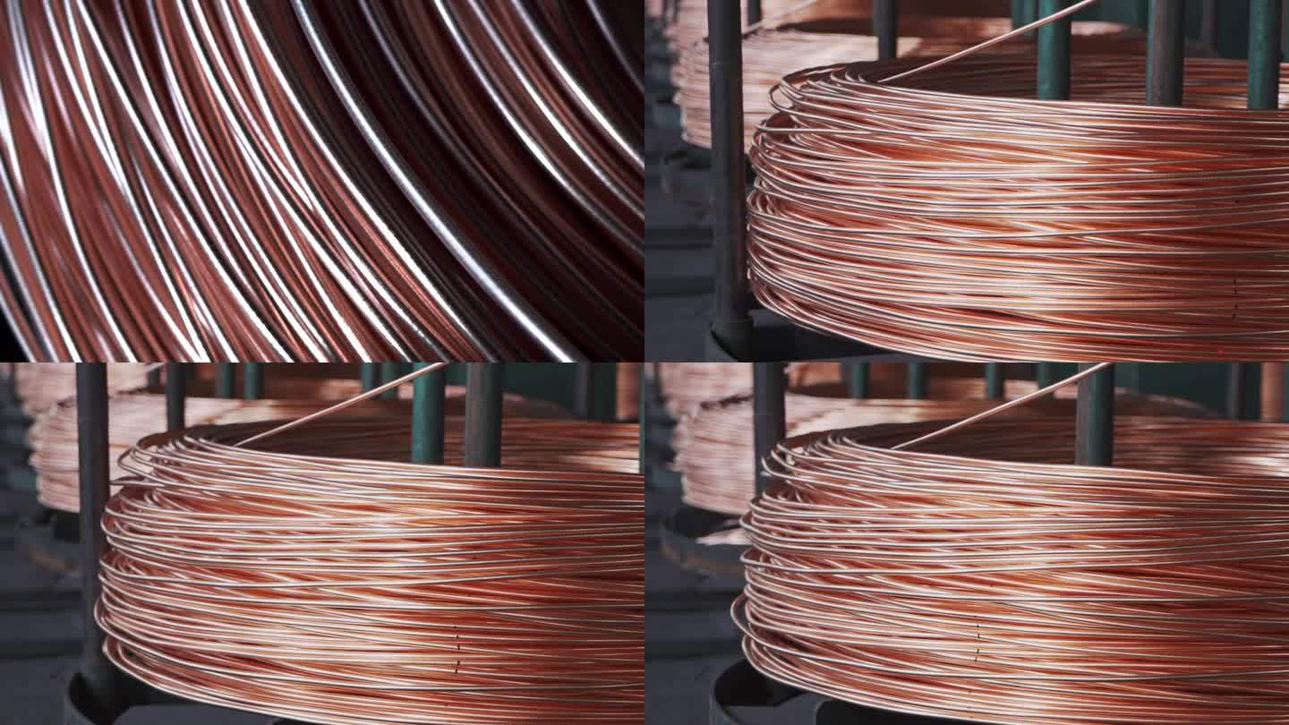 工厂加工铜线电缆铜电线实拍