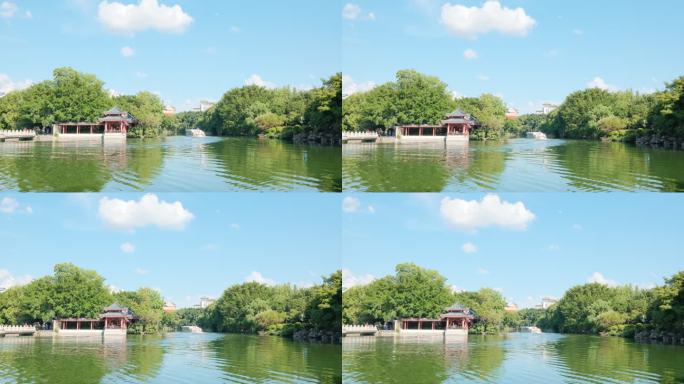 桂林两江四湖 湖面倒影 湖水 中式园林