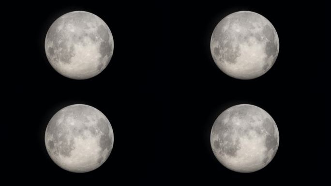 月亮满月圆月星空梦幻唯美月色探索星际月球