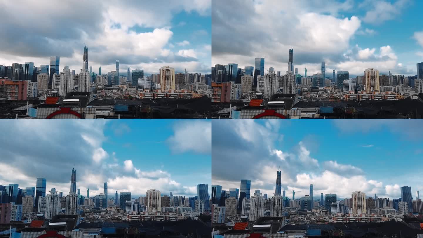 0002_D延时实拍城市建筑流云