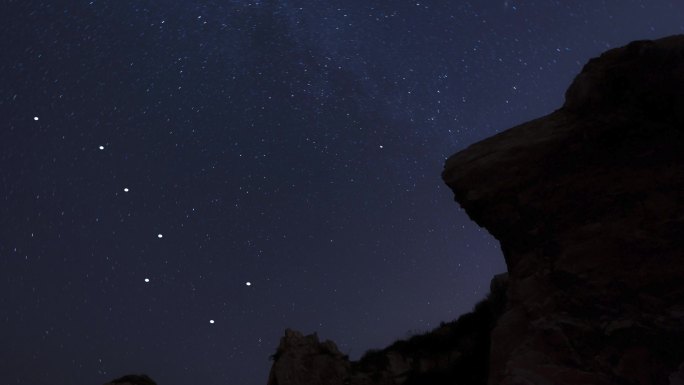 北斗七星夜晚星空