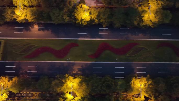 城市道路夜景