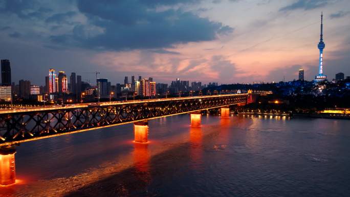 武汉长江大桥 山水中国 长江