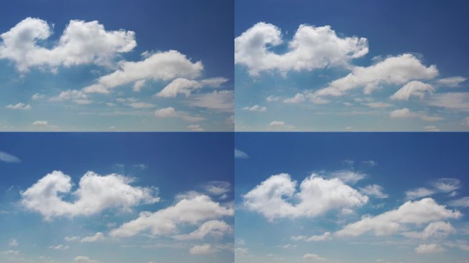 4K 蓝天白云 云朵 （原创超清实拍）