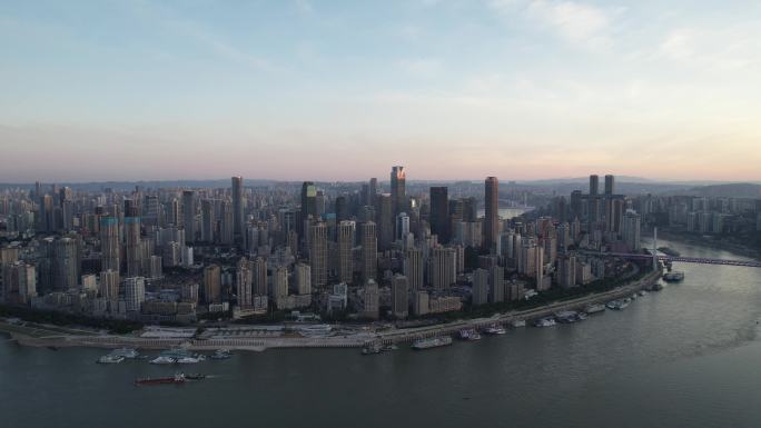 航拍重庆 航拍渝中半岛 鸟瞰新重庆