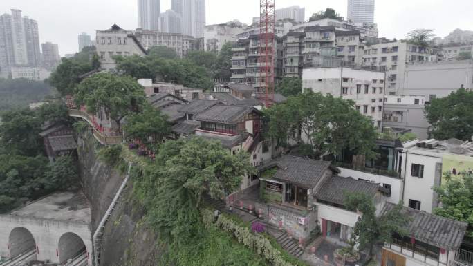 重庆网红景点 山城步道 山城巷 航拍4k