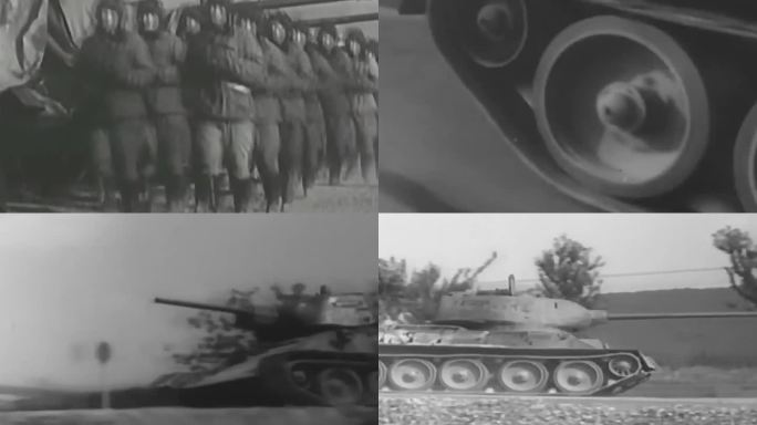 50年代坦克兵训练场训练