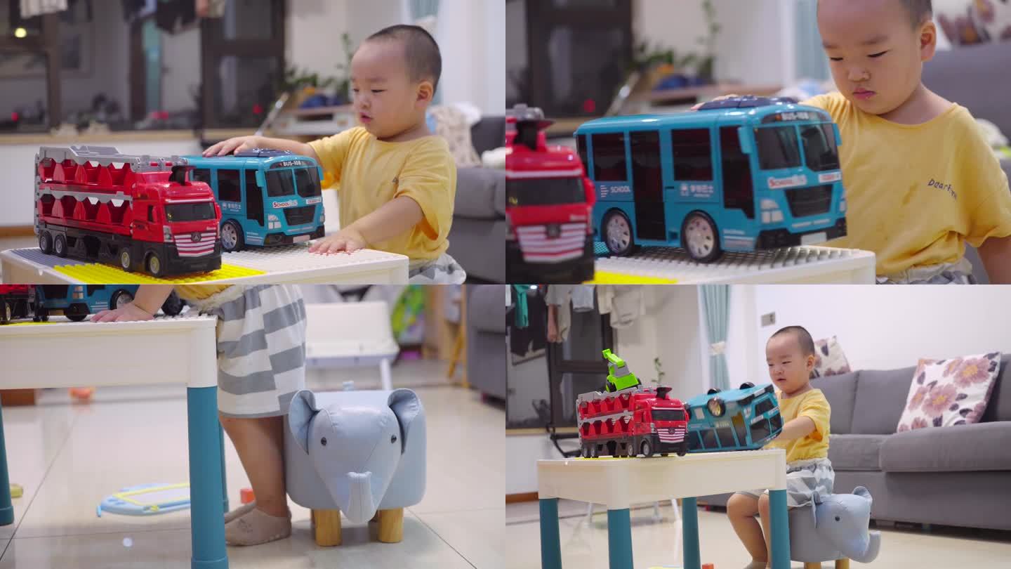 小宝宝和他的玩具车 -孩子和玩具