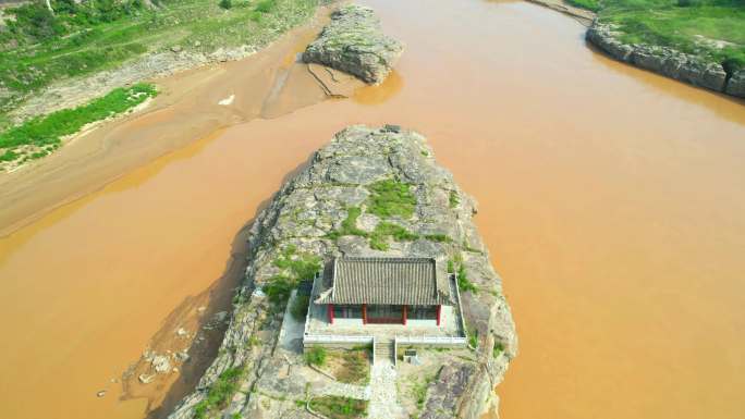 航拍黄河晋陕大峡谷陕西壶口瀑布孟门山景区