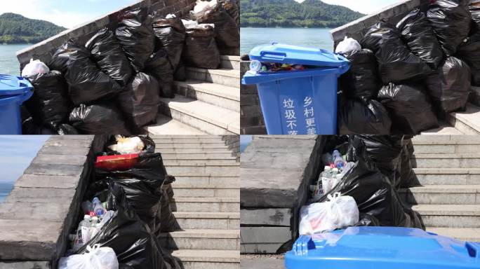 垃圾分类垃圾打包垃圾桶垃圾站垃圾回收