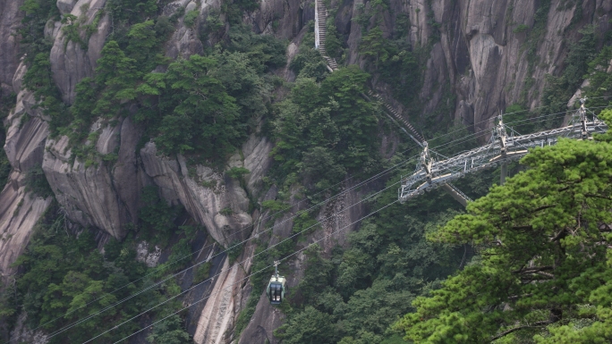 黄山风景区索道缆车