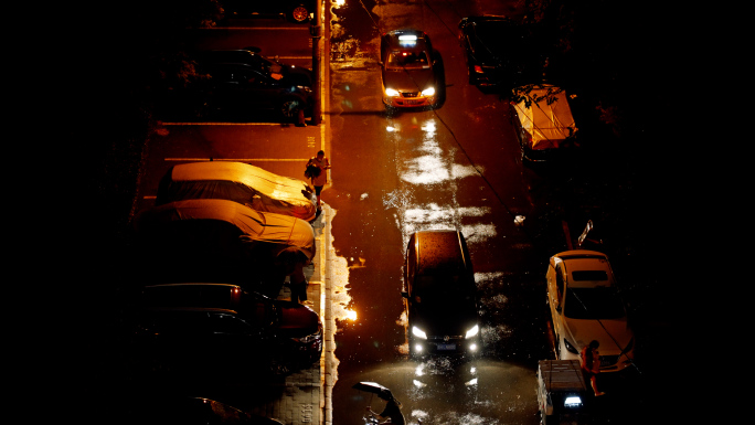 【4K】城市雷雨夜