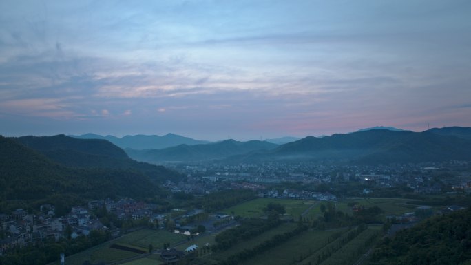 浙江余村日出