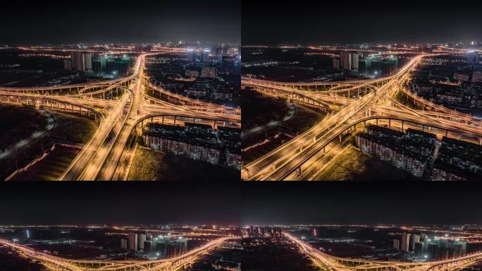 合肥裕溪路与郎溪路高架夜景