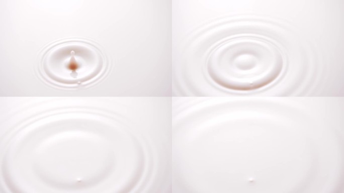 牛奶滴落液面唯美素材慢镜头