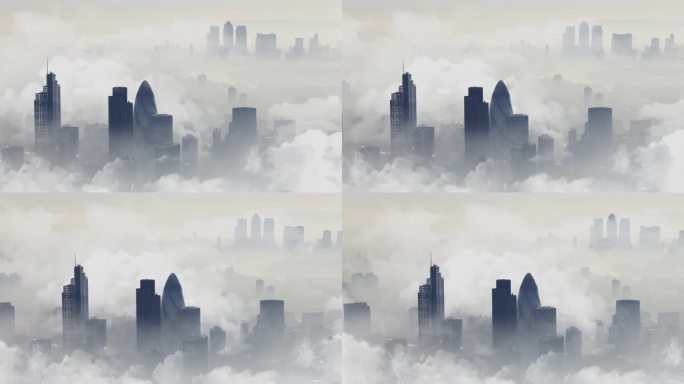 雾都伦敦航拍