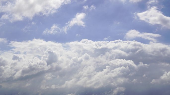 雨后天空云朵天气变化蓝天白云烈日阳光白云