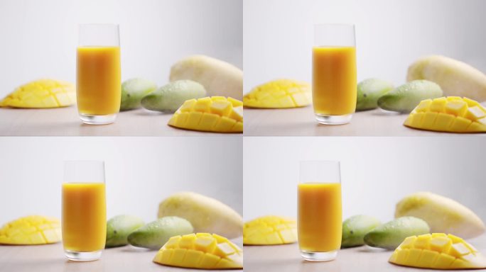 营养芒果汁和清凉芒果粒