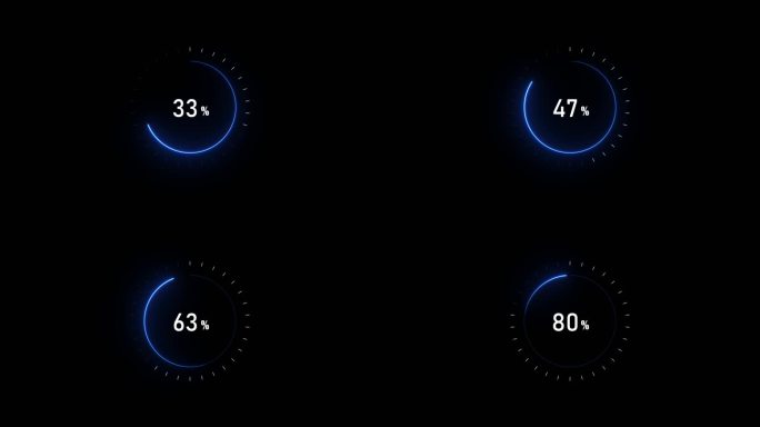 蓝色UI界面加载进度loading百分比