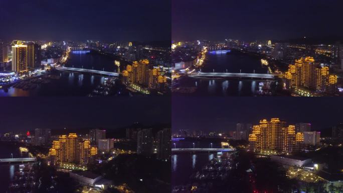 海南省三亚市海天盛筵一线海景夜景