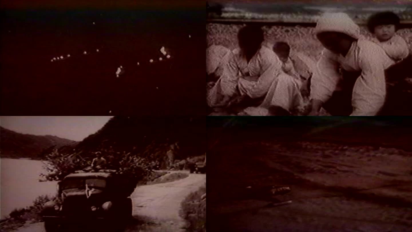 50年代抗美援朝志愿军运输队影像