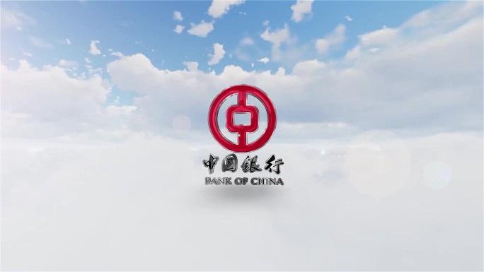 白云蓝天云海logo展示企业片头标志唯美