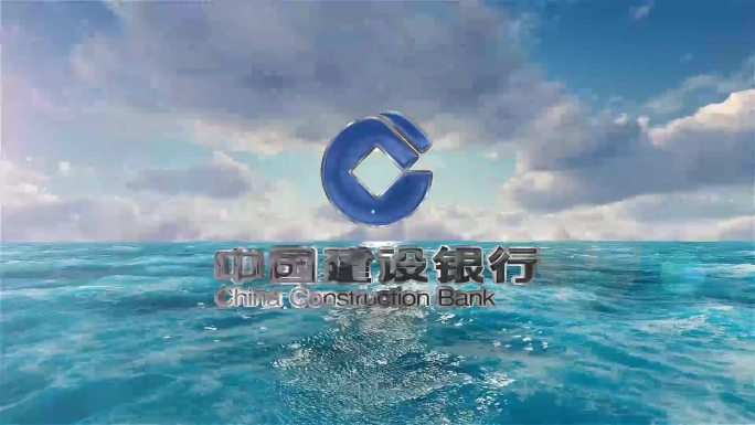 大海蓝天白云logo展示片头（无插件）