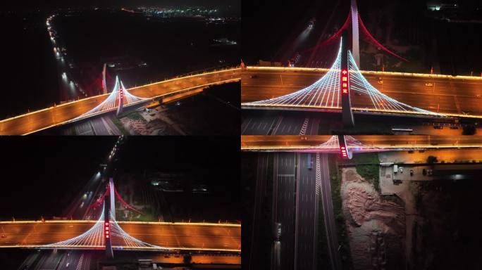 保定巨力大桥4K夜景模式