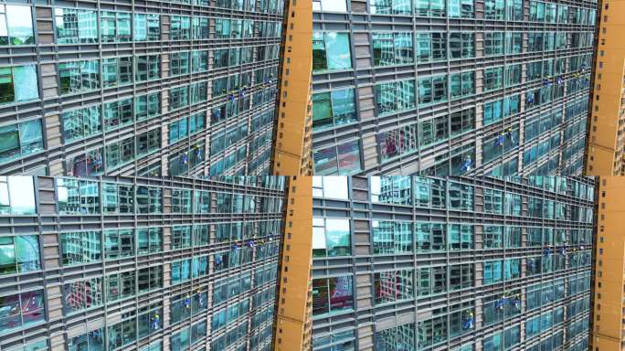 大厦美容玻璃大厦清洗高危职业高空作业