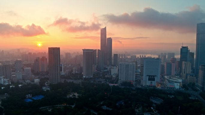 大连 房地产 晚霞 美丽中国