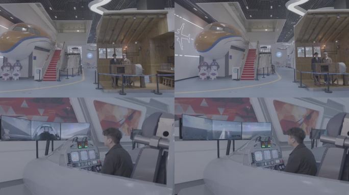长沙航空科技体验中心 模拟体验 4k