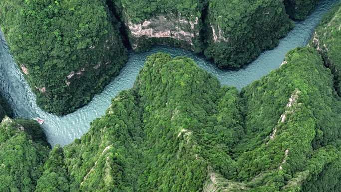 八泉峡航拍俯拍