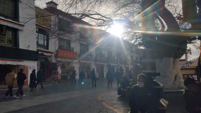 西藏拉萨八廓街人文街景