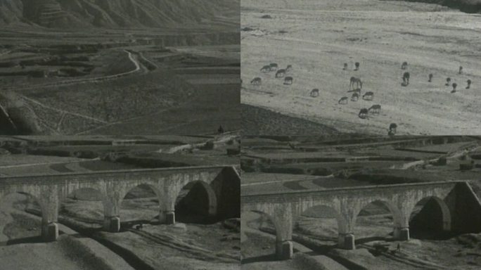 40年代陕北地区、黄土高坡