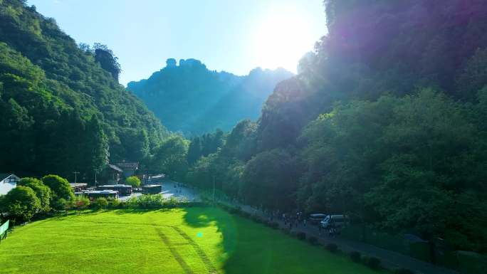 4K航拍张家界武陵源风景区群山10